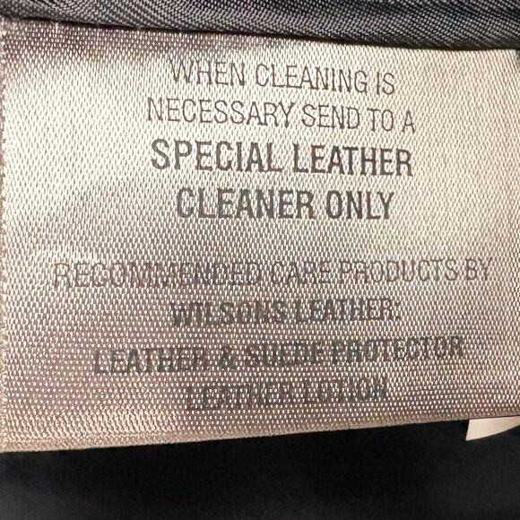 Vintage Wilsons Maxima Leather Pants Zipper Pockets Straight Leg Black Size 4 - Picture 5 of 11